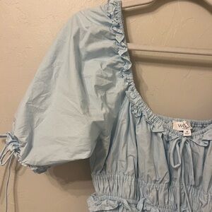 Baby Blue Midi Dress